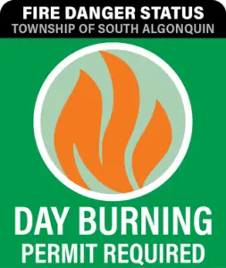 Day Burning Permit Required Fire Danger Status Township of South Algonquin